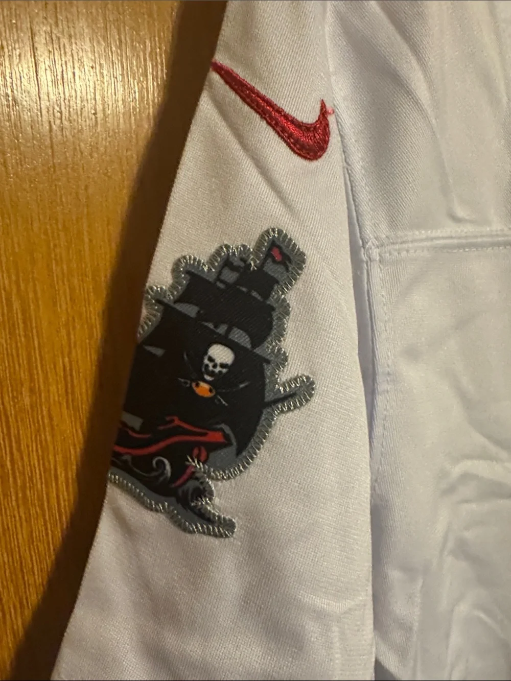 Nike White Kids Buccaneers #12 Football Jersey with Orange Accents